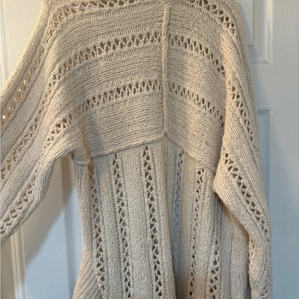 Free People Cream Button-Front Cardigan - Picture 6 of 8
